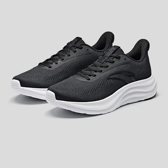 Men’s Comfortable Running Trainers Jogging Walking Athletic Black White Shoes